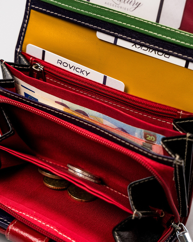 Skórzany damski portfel Rovicky R-RD-21-GCL-Q