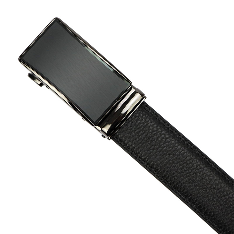 Nordee męski pasek do spodni stylowy z zaciskową klamrą skóra naturalna