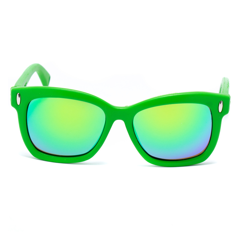 Okulary ITALIA INDEPENDENT 0011-033-000. Okulary przeciwsłoneczne, Kolor zielony. Unisex.