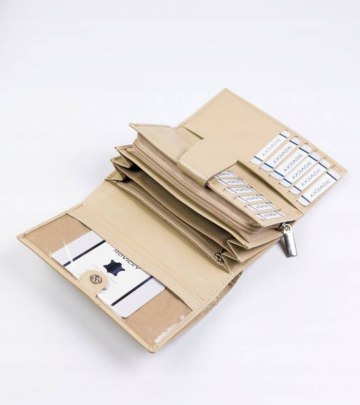 Skórzany damski portfel Rovicky R-RD-21-GCL-Q