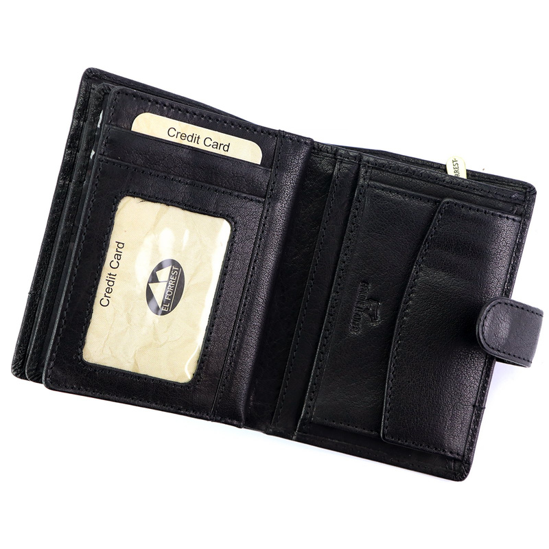 Skórzany męski portfel EL FORREST 703-61 RFID