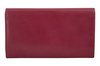 Klasyczny portfel skórzany damski - Czerwony