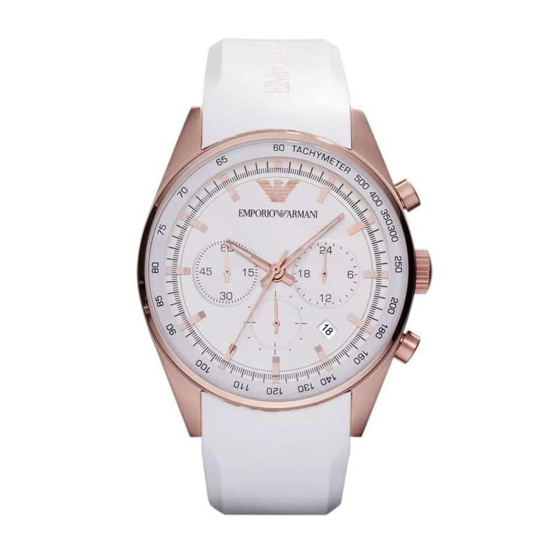 Zegarek ARMANI AR5979. Kwarcowy, Kolor biały. Unisex.