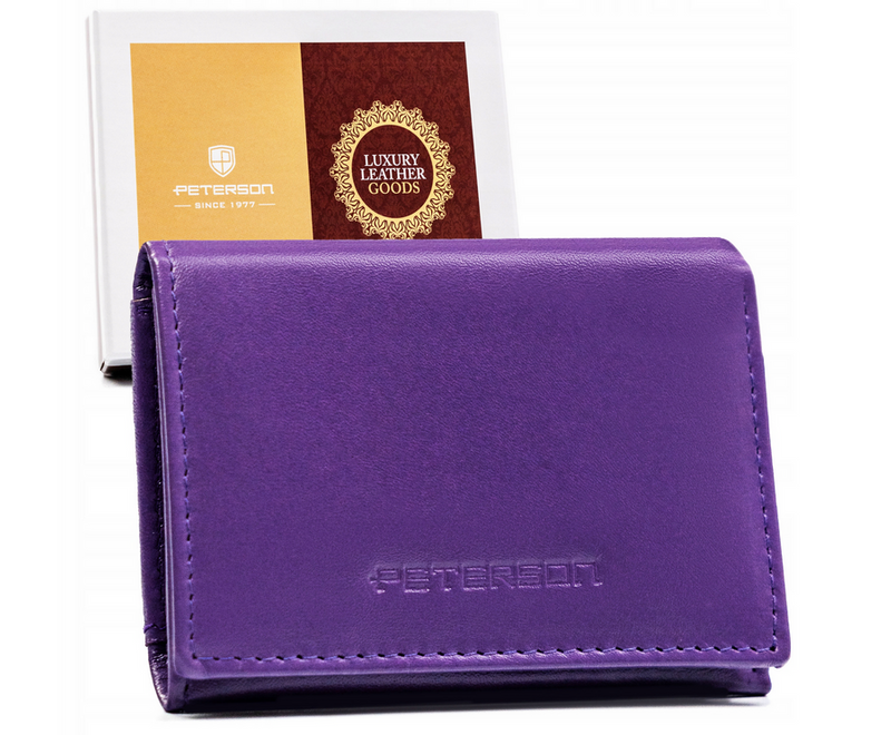 Damski portfel ze skóry ekologicznej Peterson PTN RD-SWZX-86-MCL