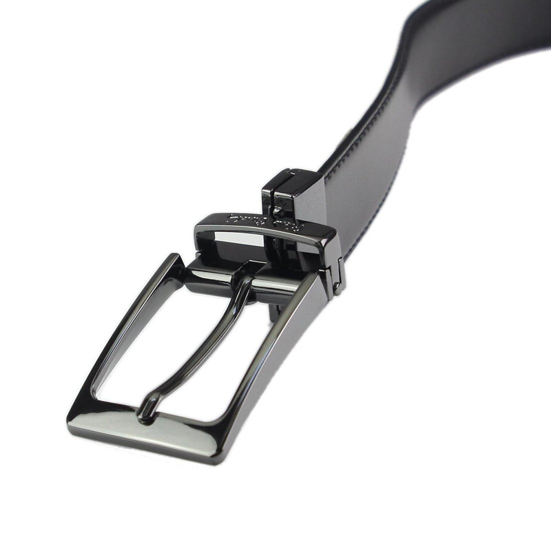 Elegancki skórzany męski pasek od Pierre Cardin