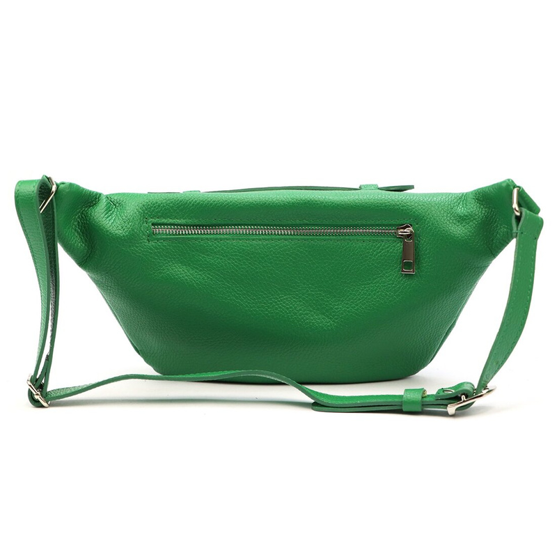 Skórzana damska nerka saszetka z paskiem LUKA