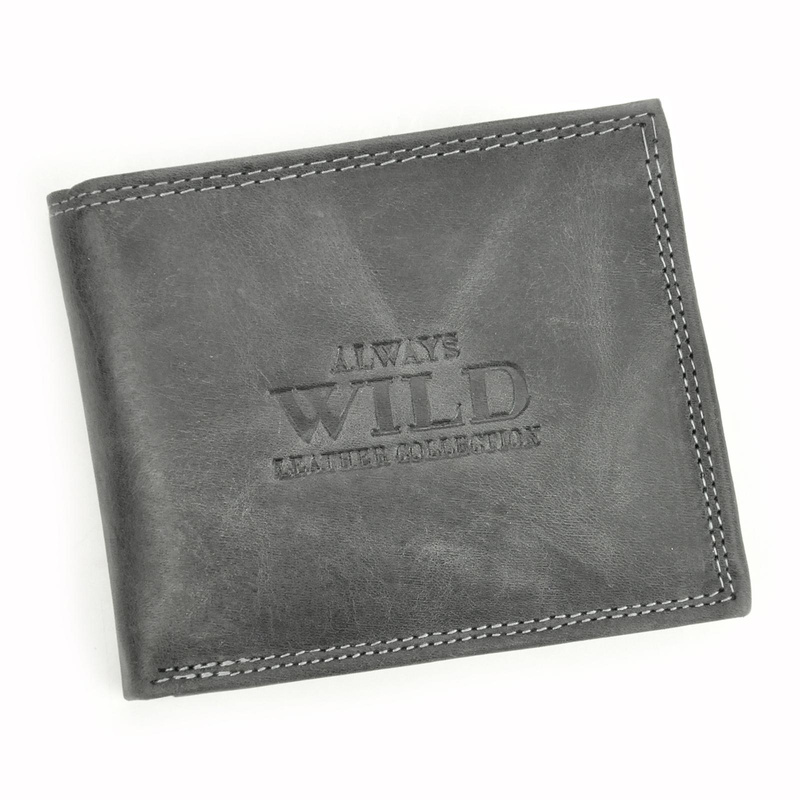 Skórzany męski portfel Wild N0035-CHM RFID
