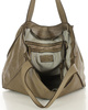 MARCO MAZZINI Torebka miejski shopper bag skóra naturalna handmade beżowa cappuccino
