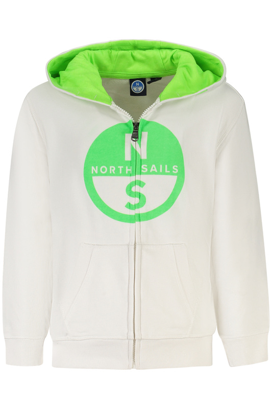 NORTH SAILS DZIECIĘCA BLUZA Z ROZPINANYM NA ZAMEK BIAŁA