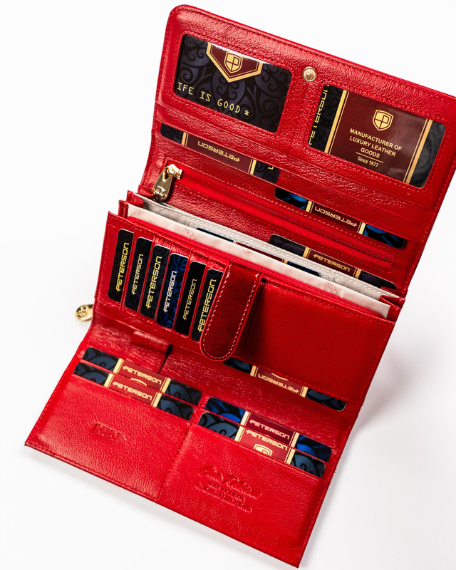 Skórzany damski portfel Peterson PTN 421077-SH-1