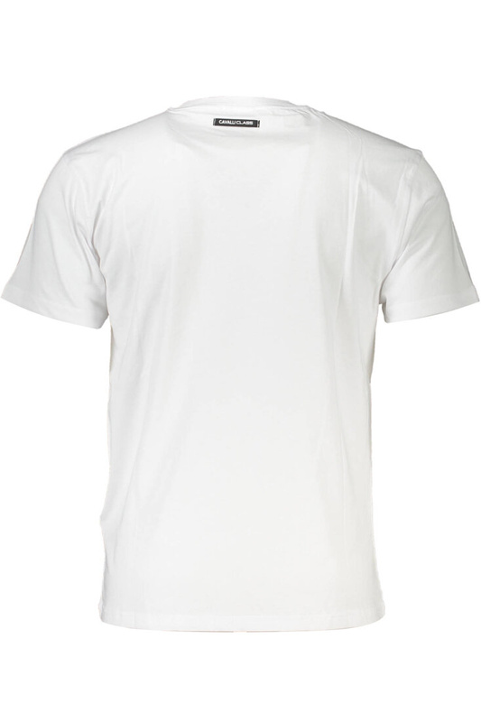 CAVALLI CLASS T-SHIRT MĘSKI Z KRÓTKIM RĘKAWEM BIAŁY