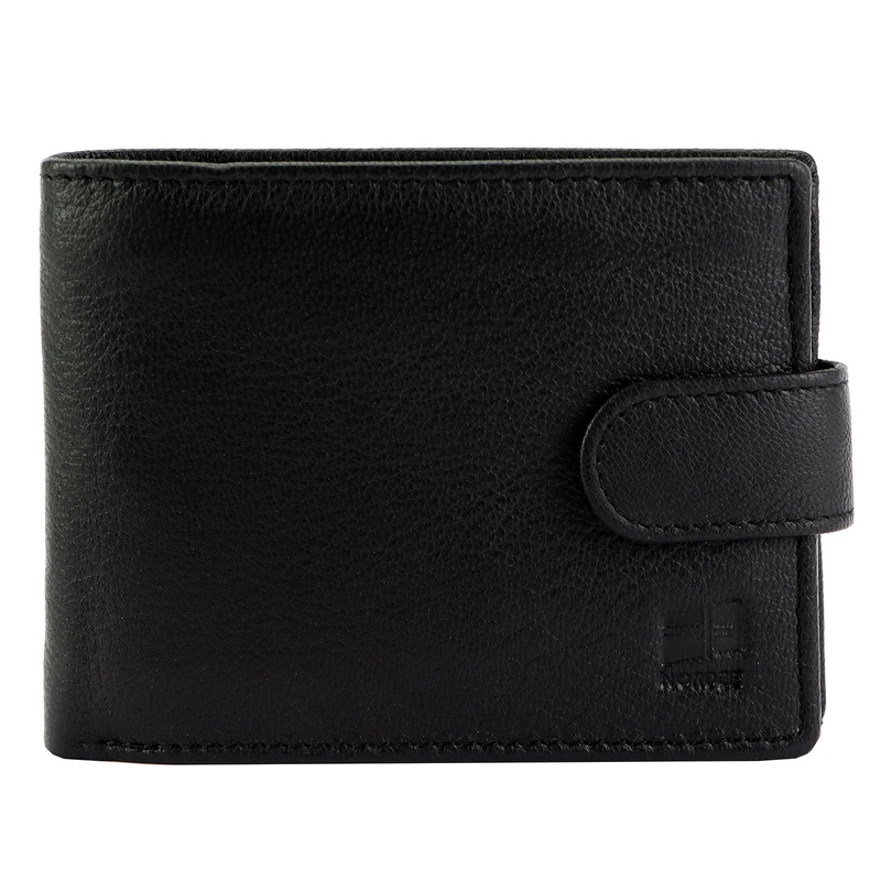 Nordee skórzany męski portfel rozbudowany z przezroczystą przegrodą