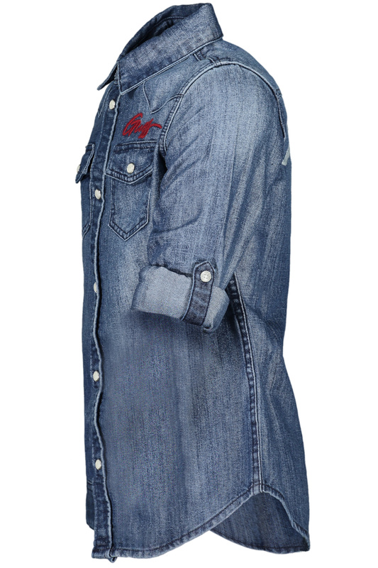 NIEBIESKA KOSZULA GUESS JEANS DLA DZIEWCZYN Z DŁUGIM RĘKAWEM