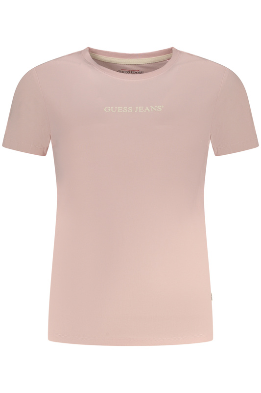KOSZULKA Z KRÓTKIM RĘKAWEM GUESS JEANS DAMSKA RÓŻOWA