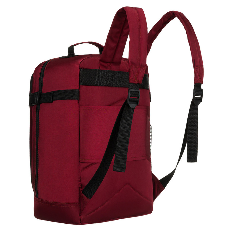 Burgundowy plecak podróżny z poliestru - Peterson