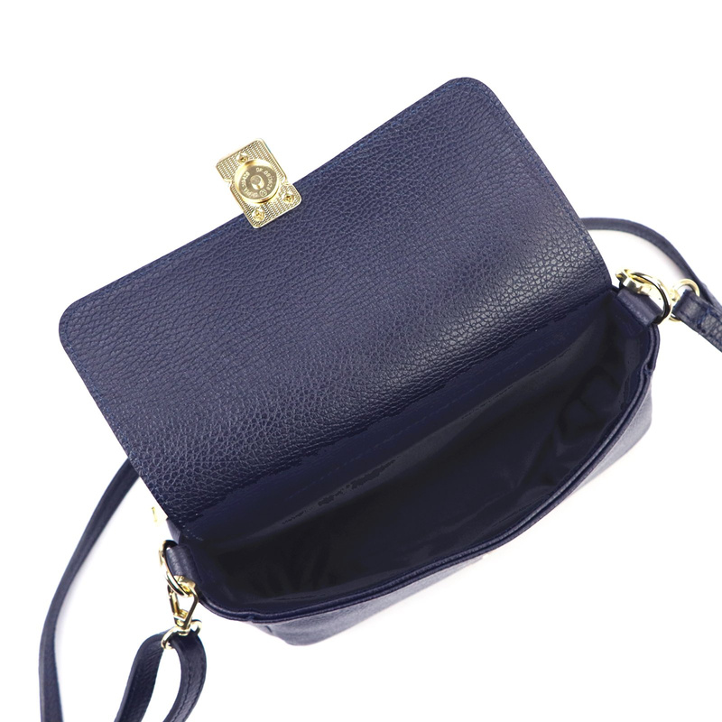 Luka torebka Skórzana elegancka damska listonoszka przez ramię kieszenie