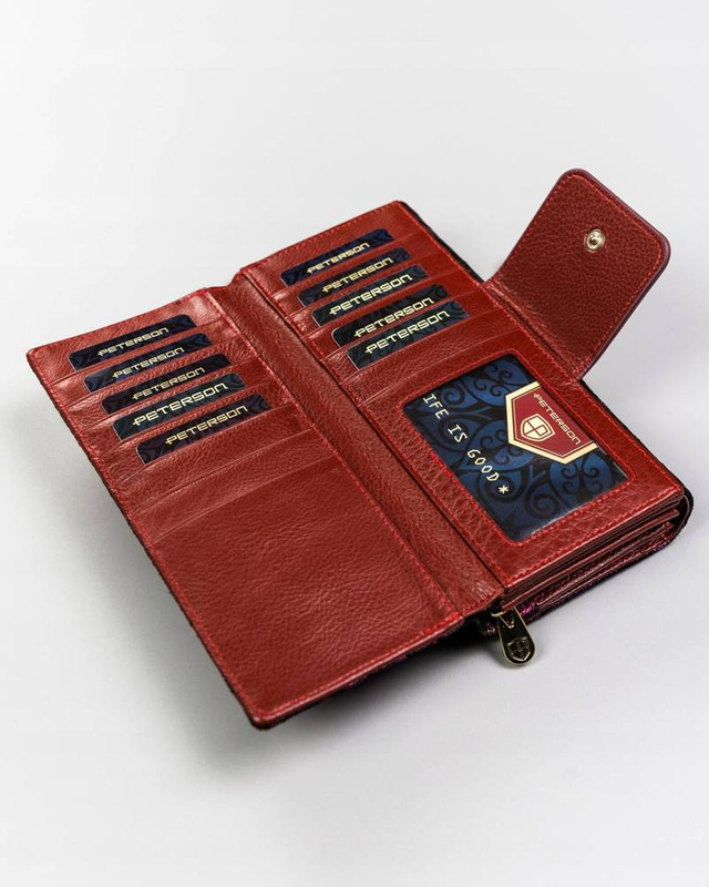 Skórzany damski portfel Peterson PTN 42100-MD