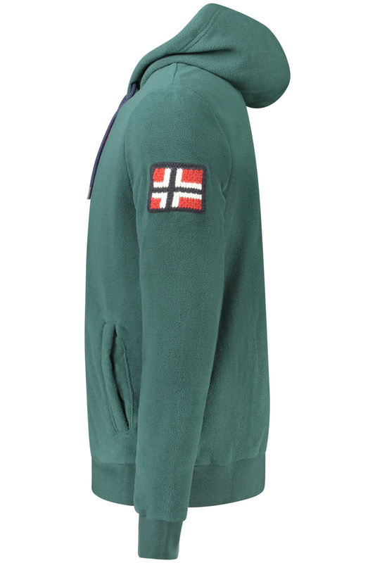 Norway 1963 ZIELONA BLUZA MĘSKA Z ROZPINKĄ