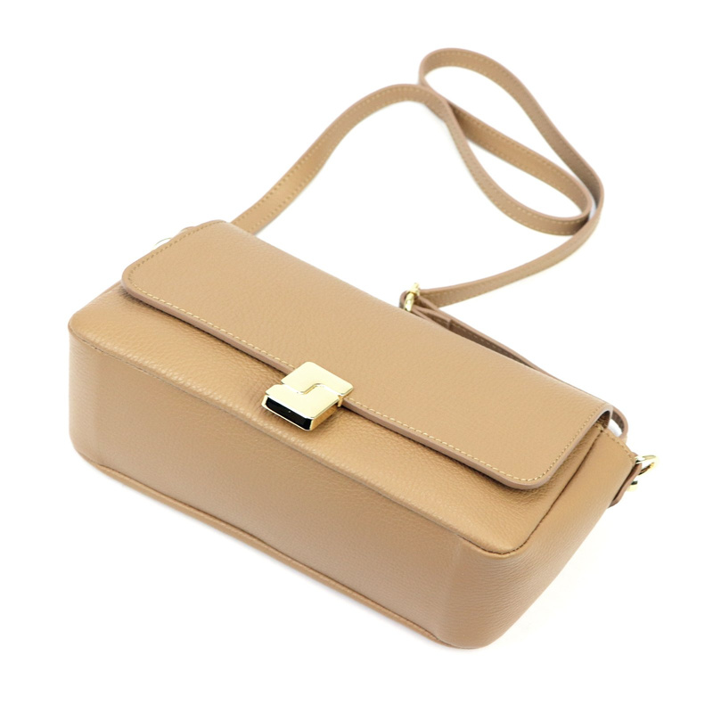 Luka torebka Skórzana elegancka damska listonoszka przez ramię kieszenie