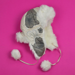 Uszanka Zimowe Kwiaty