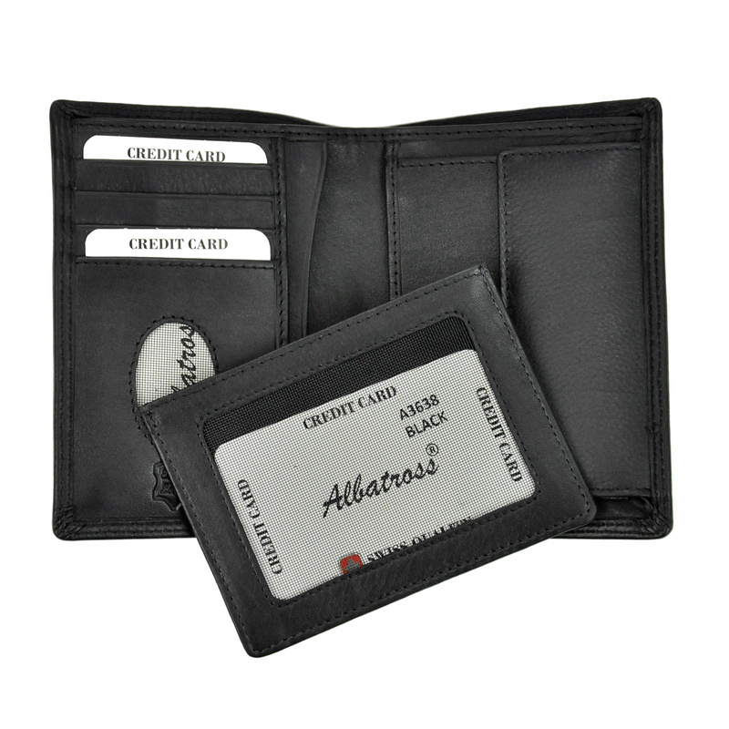 Skórzany męski portfel Albatross SN MW3638 RFID