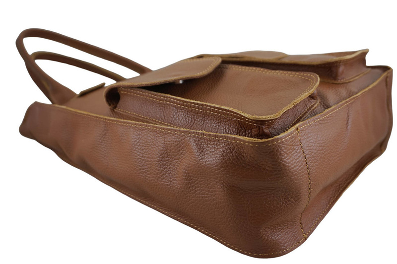 Torby shopper bag do pracy - Brązowe jasne 