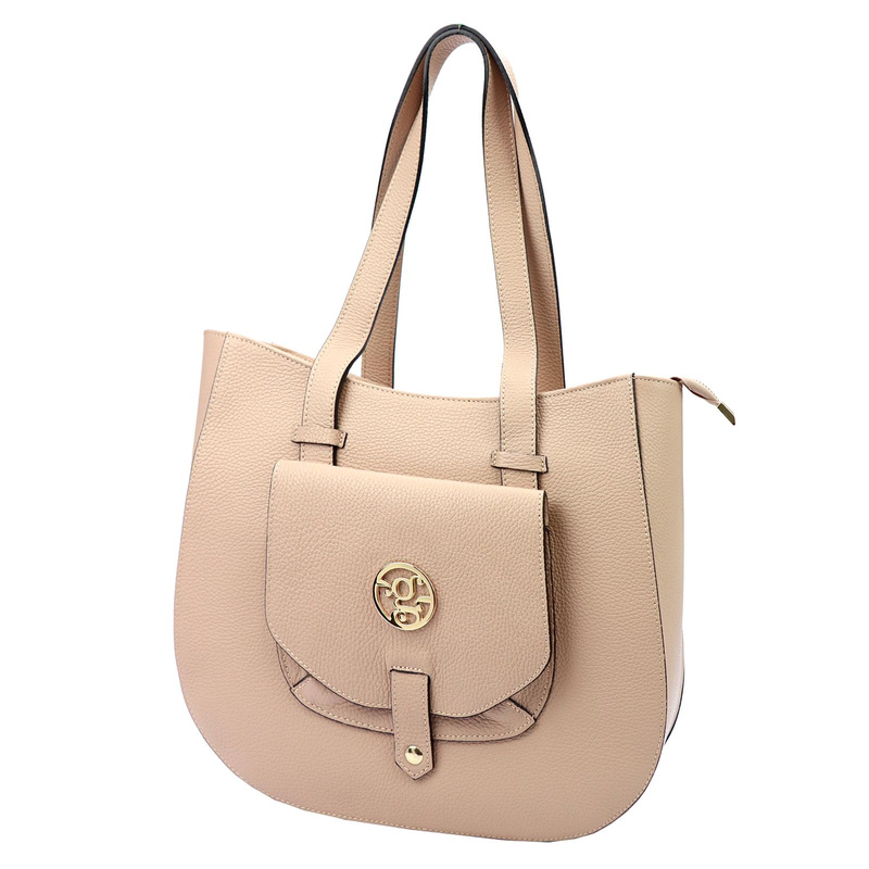 Gregorio duża Skórzana damska shopperbag torebka na ramię z kieszenią