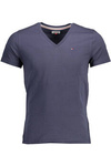 NIEBIESKI T-SHIRT MĘSKI Z KRÓTKIM RĘKAWEM TOMMY HILFIGER