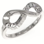 Biżuteria GUESS JUBR03263JWR. Pierścionek, Kolor szary. Kobieta.