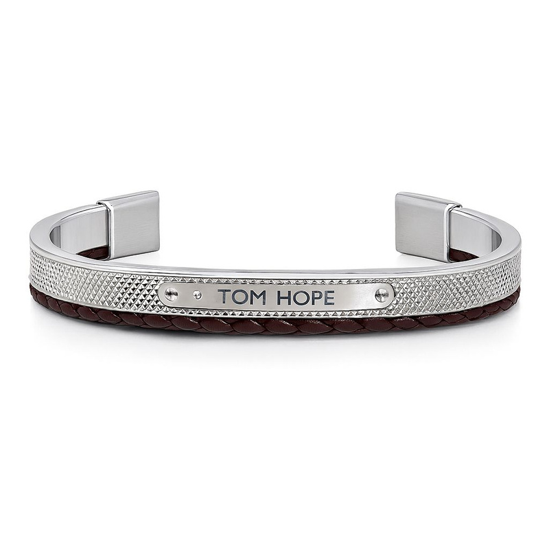 Biżuteria TOM HOPE TM0279. Bransoletka, Kolor szary. Mężczyzna.