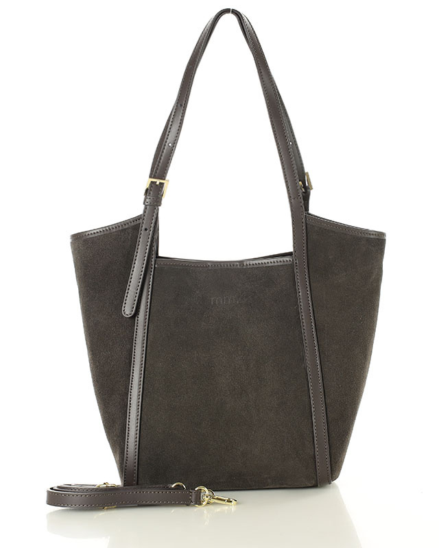 Torebka damska worek hobo bag skóra naturalna - MARCO MAZZINI czarna