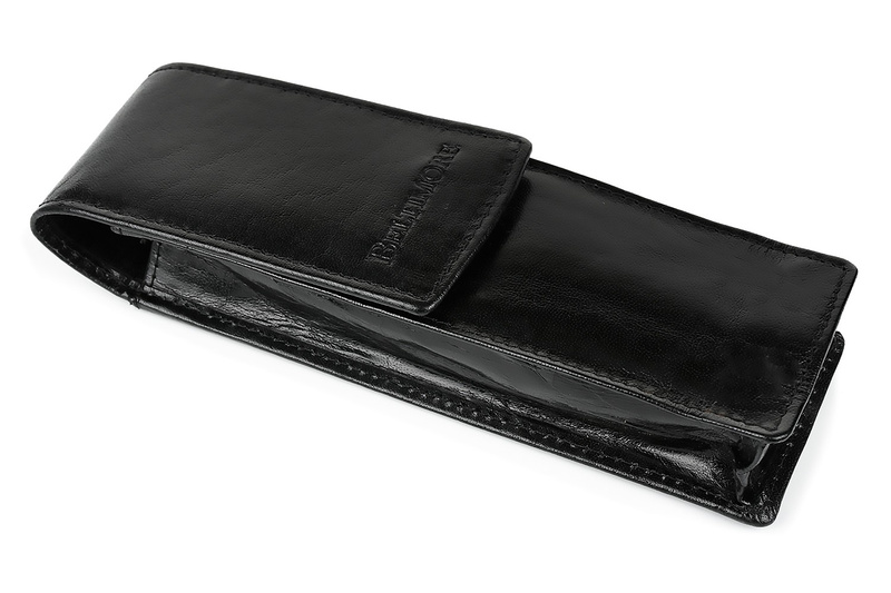 Etui na długopisy pojemne czarne skórzane Beltimore G91