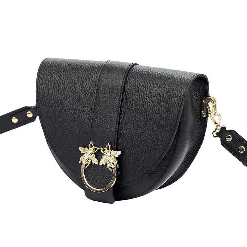 Luka damska listonoszka mała torebka przez ramię skóra naturalna 