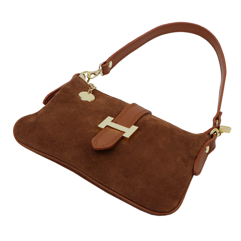 Luka Damska listonoszka torebka przez ramię ze skóry naturalnej kieszeń