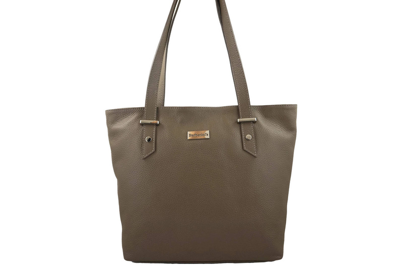 Shopper bag - duża torebka miejska - Beżowa ciemna