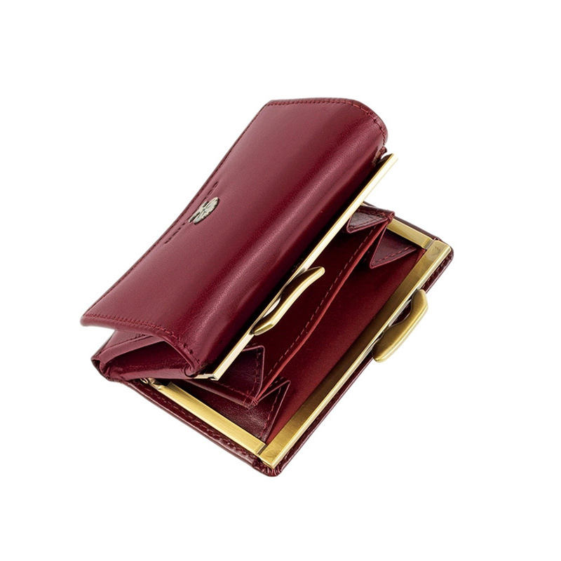 Kompaktowy Skórzany damski portfel Luxury z RFID