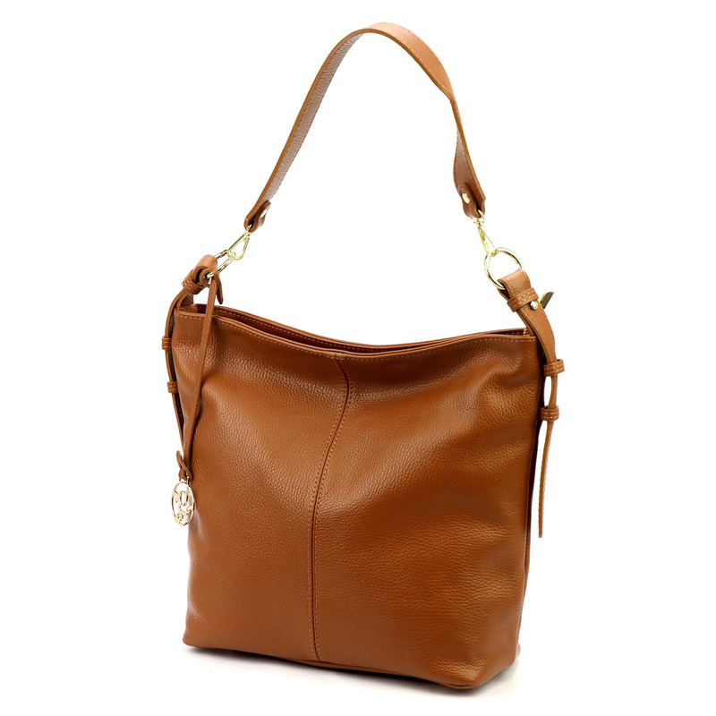 Gregorio pojemna damska torebka na ramię skóra naturalna shopperbag