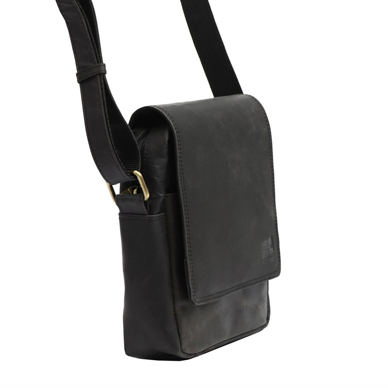 Nordee Miejska pojemna Saszetka męska z naturalnej skóry przez ramię