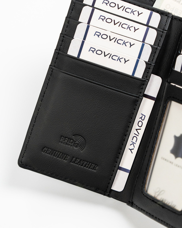 Pojemny i elegancki damski portfel z RFID Cavaldi