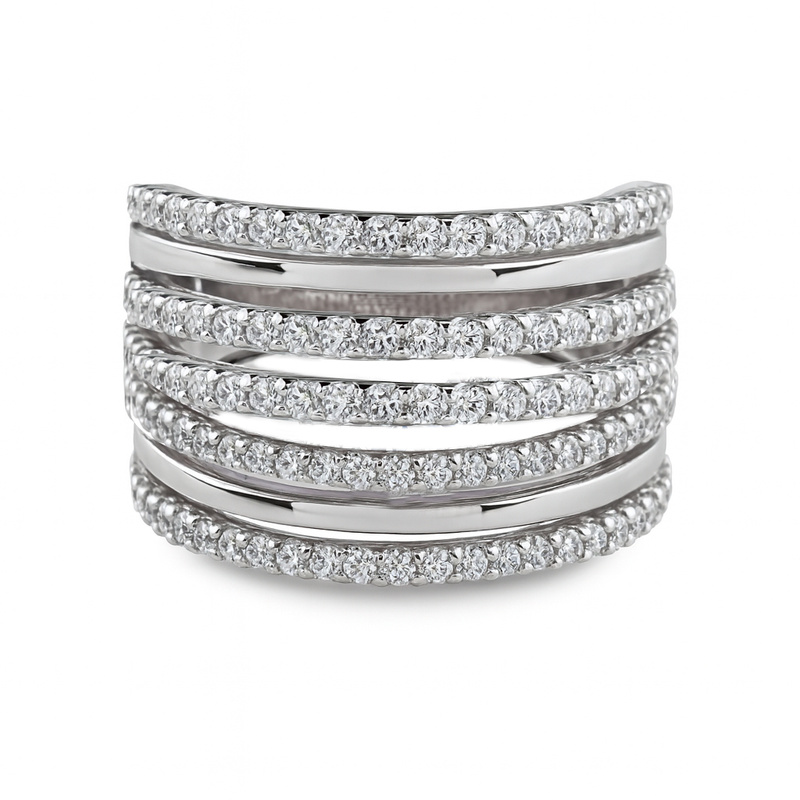 Biżuteria DIAMONFIRE 6118481082165. Pierścionek, Kolor szary. Kobieta.