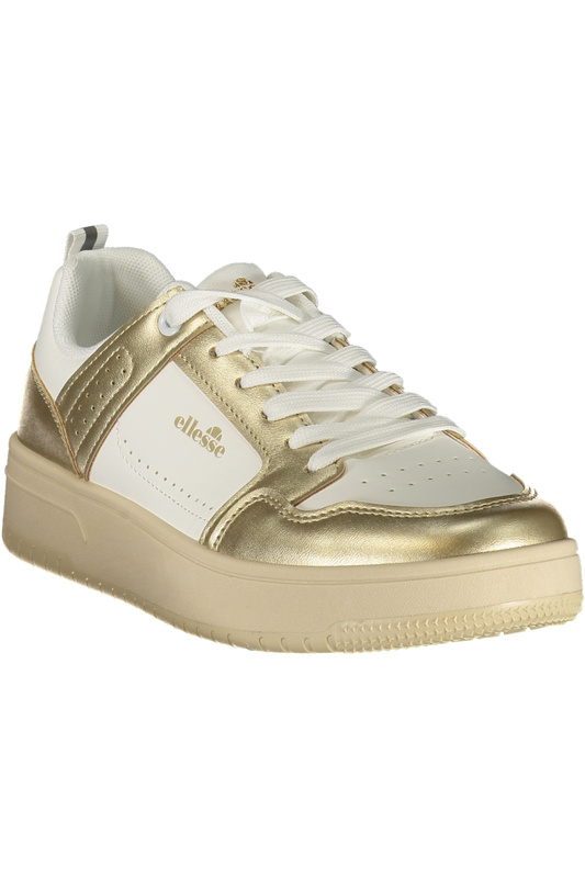 Białe sneakersy damskie Ellesse Sandy 003 – złote detale