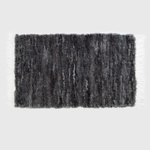 Tkany dywan z owczej skóry Czekoladowy