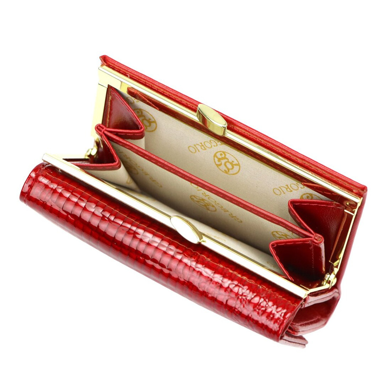 Damska elegancka pojemna portmonetka od Gregorio