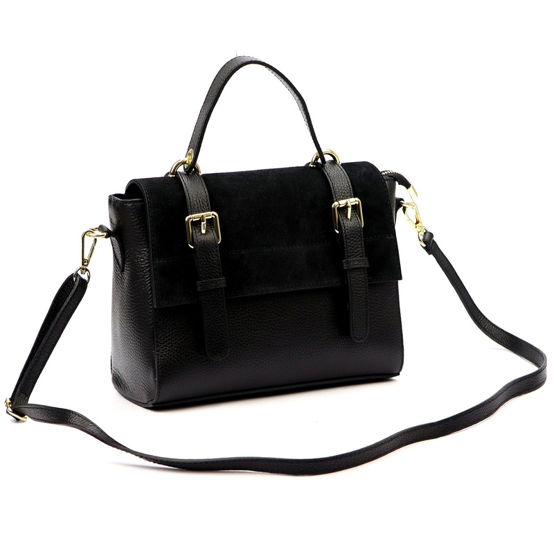 Luka klasyczna damska listonoszka ze skóry naturalnej torebka na ramię