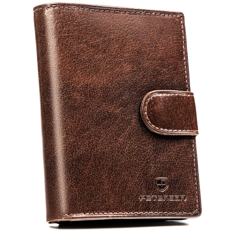 Skórzany męski portfel Peterson PTN N4L-BUF