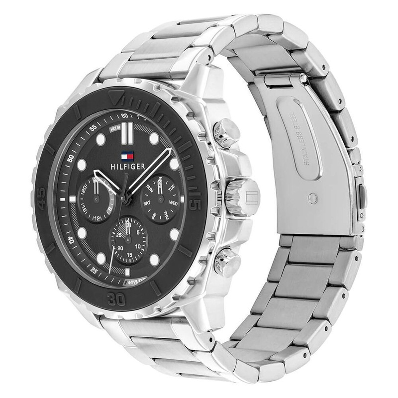 Zegarek TOMMY HILFIGER 1710689. Kwarcowy, Kolor szary. Mężczyzna.
