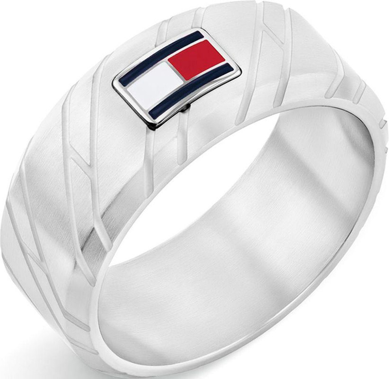 Biżuteria TOMMY HILFIGER 2790621H. Pierścionek, Kolor srebrny. Mężczyzna.