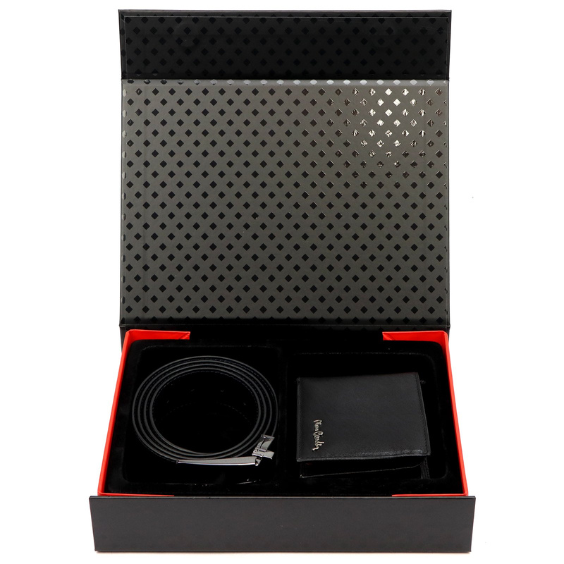 Meski zestaw prezentowy skóra naturalna Pierre Cardin ZG-213-BR