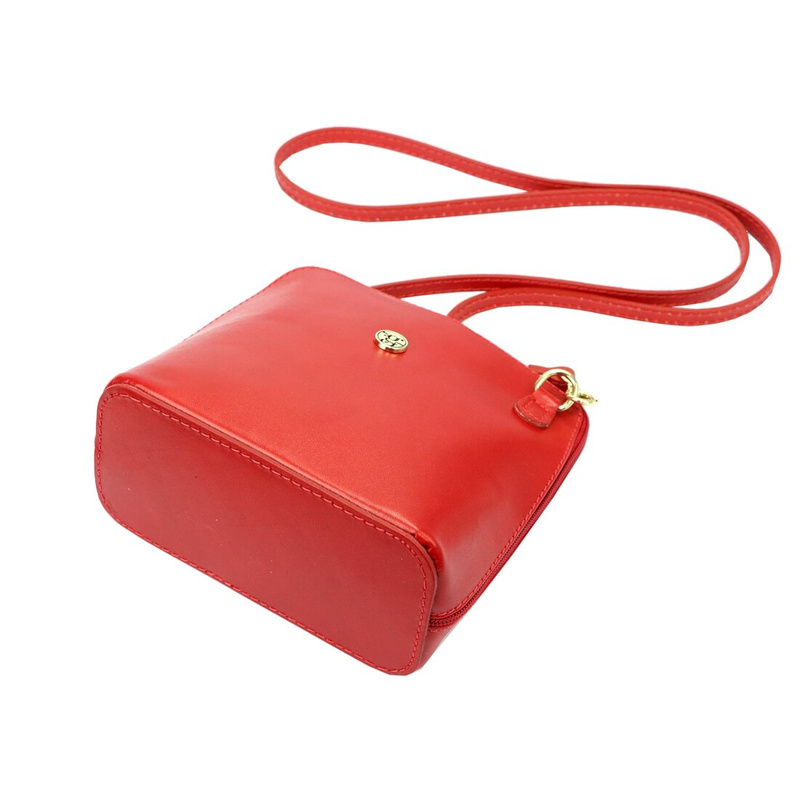 Gregorio damska listonoszka na ramię skóra naturalna dwie komory organizer