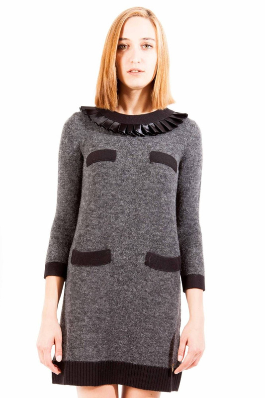 LOVE MOSCHINO KRÓTKA SUKIENKA DAMSKA SZARA